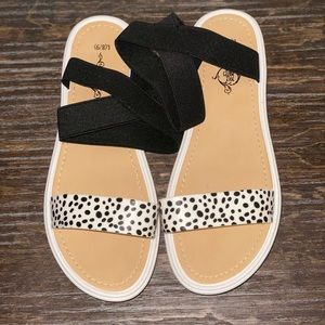 Black & White Sandals